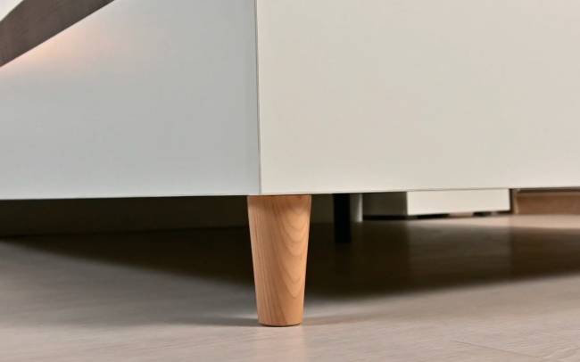 Кровать двуспальная Муссон 1600 с ортопедическим основанием и прикроватная тумба цвет белый/дуб эндгрейн элегантный Кровать двуспальная Муссон 1600 с ортопедическим основанием и прикроватная тумба цвет белый/дуб эндгрейн элегантный