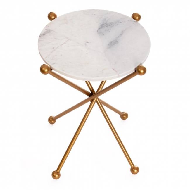 Столик кофейный Secret De Maison TRIXY ( mod. 19993 ) алюминиевый сплав/мрамор, 48*48*56 см, золотой/gold Столик кофейный Secret De Maison TRIXY ( mod. 19993 ) алюминиевый сплав/мрамор, 48*48*56 см, золотой/gold