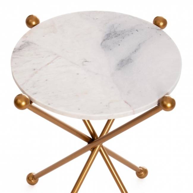 Столик кофейный Secret De Maison TRIXY ( mod. 19993 ) алюминиевый сплав/мрамор, 48*48*56 см, золотой/gold Столик кофейный Secret De Maison TRIXY ( mod. 19993 ) алюминиевый сплав/мрамор, 48*48*56 см, золотой/gold