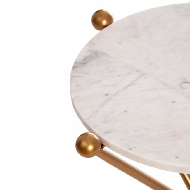 Столик кофейный Secret De Maison TRIXY ( mod. 19993 ) алюминиевый сплав/мрамор, 48*48*56 см, золотой/gold Столик кофейный Secret De Maison TRIXY ( mod. 19993 ) алюминиевый сплав/мрамор, 48*48*56 см, золотой/gold