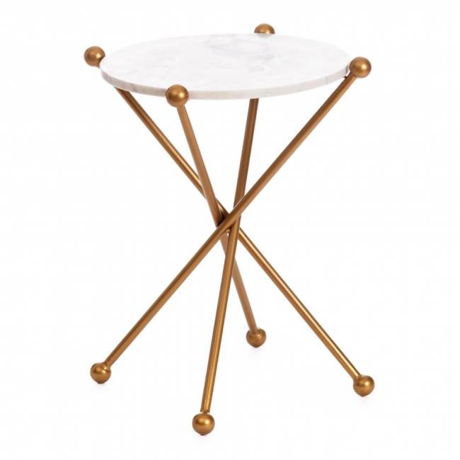 Столик кофейный Secret De Maison TRIXY ( mod. 19993 ) алюминиевый сплав/мрамор, 48*48*56 см, золотой/gold Столик кофейный Secret De Maison TRIXY ( mod. 19993 ) алюминиевый сплав/мрамор, 48*48*56 см, золотой/gold