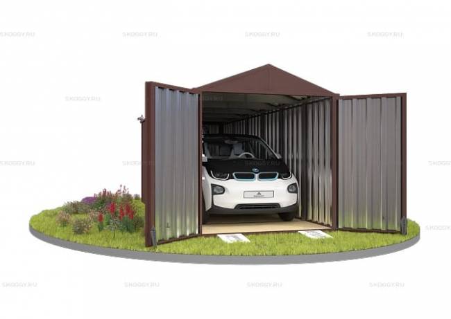 Хозблок SKOGGY секционный с двускатной крышей 6 х 2 м, шоколадный Хозблок SKOGGY секционный с двускатной крышей 6 х 2 м, шоколадный