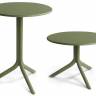 Стол пластиковый обеденный Step + Step Mini агава Ø605х400-765 мм Стол пластиковый обеденный Step + Step Mini агава Ø605х400-765 мм