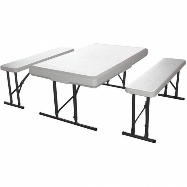 Набор: стол складной и 2 складные скамьи В113 Набор: стол складной и 2 складные скамьи В113