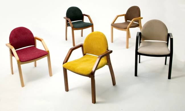 Стул-кресло Джуно 2.0 чёрное дерево/серый Стул-кресло Джуно 2.0 чёрное дерево/серый