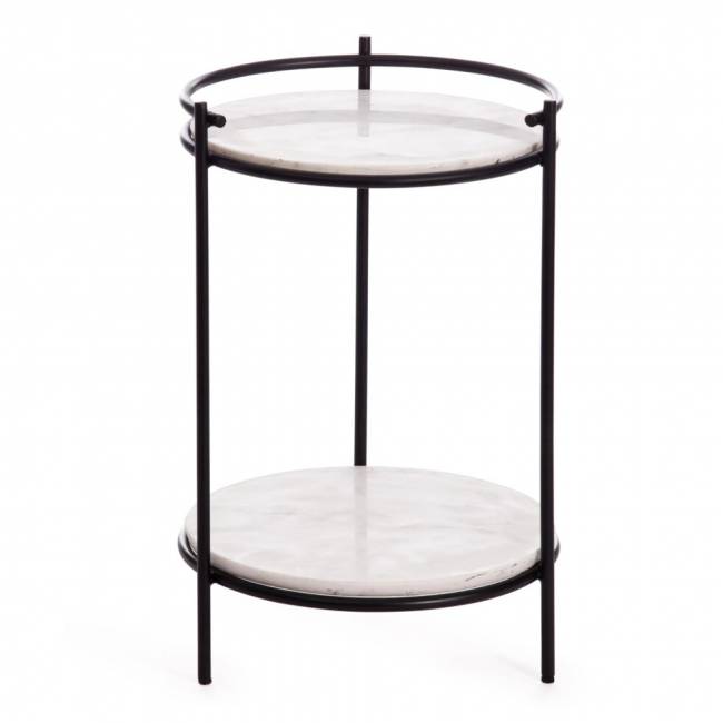 Столик кофейный Secret De Maison FASELIS ( mod. 11886 ) алюминиевый сплав/мрамор, 38*38*56 см, черный/белый мрамор Столик кофейный Secret De Maison FASELIS ( mod. 11886 ) алюминиевый сплав/мрамор, 38*38*56 см, черный/белый мрамор