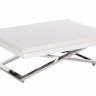 Стол-трансформер Левмар Cross D78/S79 белый/ опоры нерж.сталь