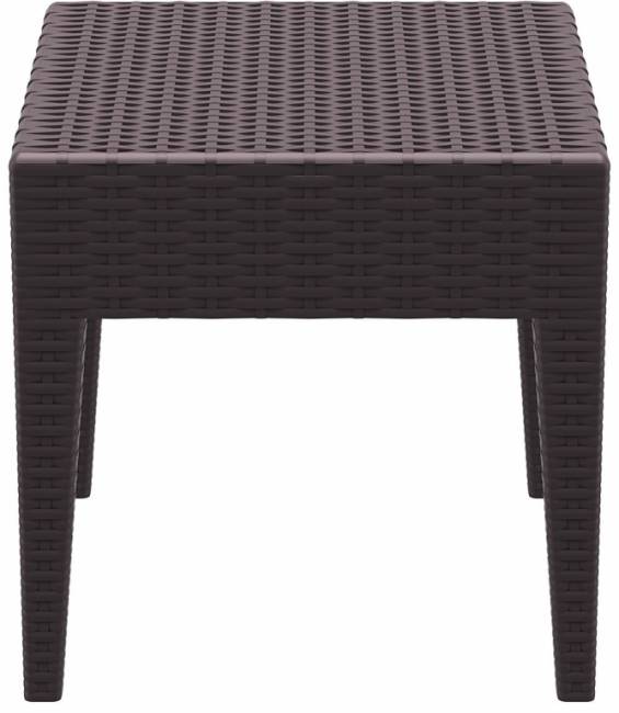 Столик плетеный для шезлонга GT 1009 коричневый 450х450х450 мм Столик плетеный для шезлонга GT 1009 коричневый 450х450х450 мм