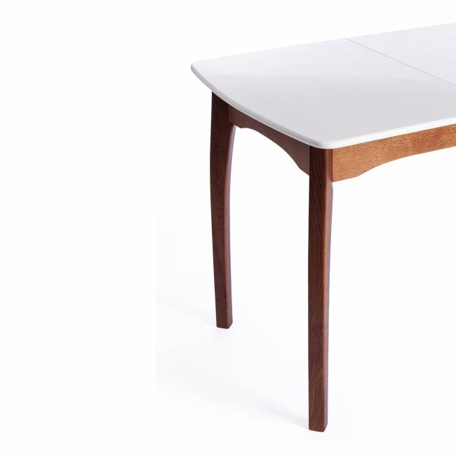 Стол CATERINA бук, мдф, 100+30x70x75, коричневый, белый коричневый, белый бук, мдф Стол CATERINA бук, мдф, 100+30x70x75, коричневый, белый коричневый, белый бук, мдф