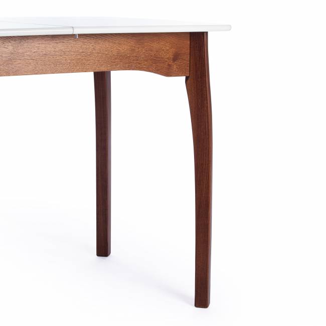 Стол CATERINA бук, мдф, 100+30x70x75, коричневый, белый коричневый, белый бук, мдф Стол CATERINA бук, мдф, 100+30x70x75, коричневый, белый коричневый, белый бук, мдф