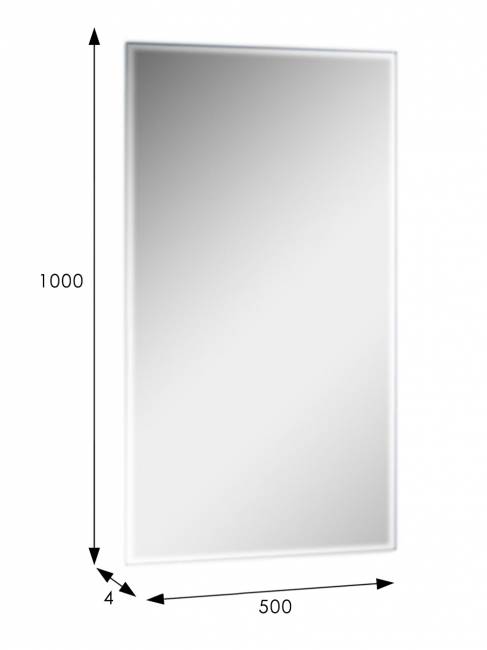 Зеркало настенное Сельетта-2 100 см х 50 см (фацет 10 мм) Зеркало настенное Сельетта-2 100 см х 50 см (фацет 10 мм)