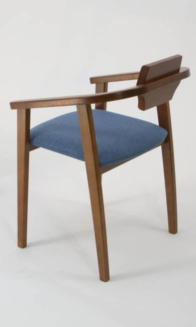 Стул-кресло Челси ПМ орех синий