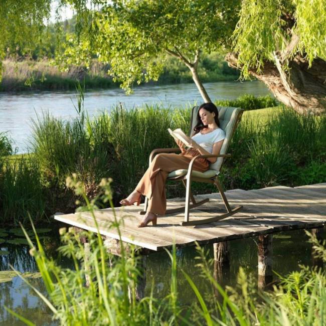 Кресло-качалка пластиковое Folio тортора 720х810-925х1190-1125 мм Кресло-качалка пластиковое Folio тортора 720х810-925х1190-1125 мм