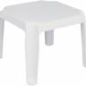 Столик для шезлонга пластиковый Zambak белый 430х430х370 мм Столик для шезлонга пластиковый Zambak белый 430х430х370 мм