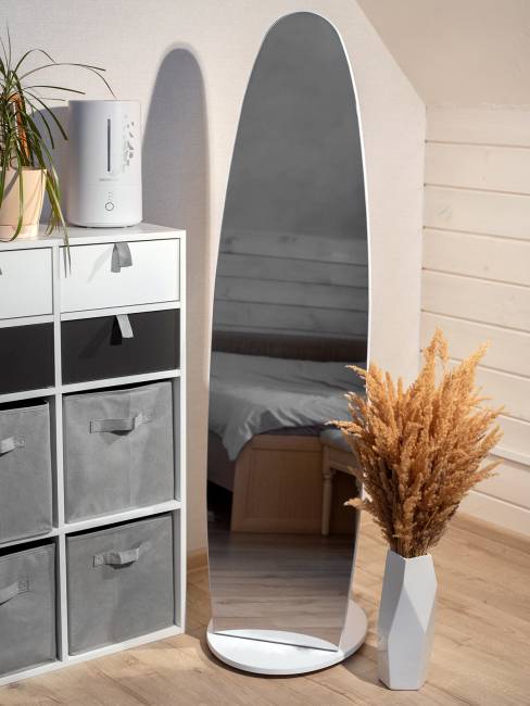 Зеркало напольное Стелла 1 белый 157,8 см х 40,4 см Зеркало напольное Стелла 1 белый 157,8 см х 40,4 см