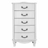 Комод Джульетта узкий 5 ящ., молочный дуб Л