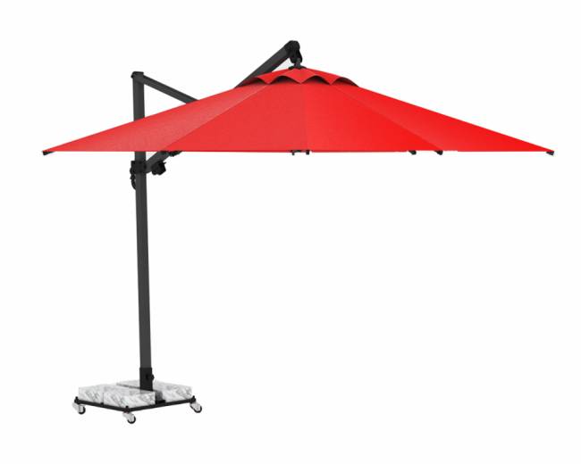 Зонт профессиональный 3х4 м Banana Plus черный, светло-серый 3000х4000 мм Зонт профессиональный 3х4 м Banana Plus черный, светло-серый 3000х4000 мм