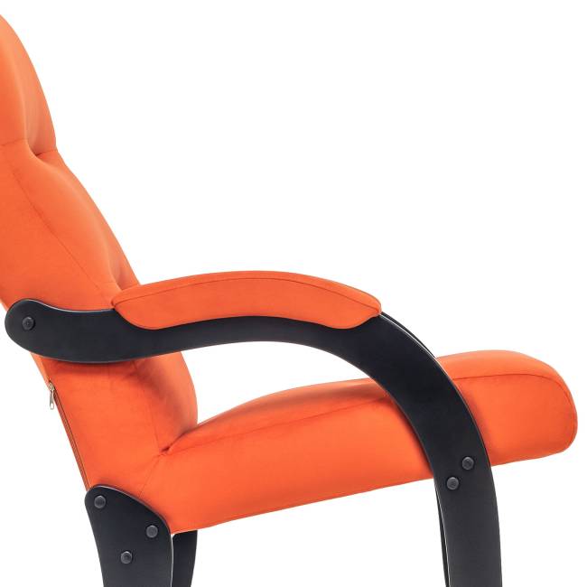 Кресло-качалка Leset Дэми Венге V39 оранжевый Кресло-качалка Leset Дэми Венге V39 оранжевый