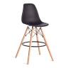 Стул барный Cindy Bar Chair (mod. 80-1) / 1 шт. в упаковке дерево бук/металл/пластик, 50 х 51 х 109 см, Black (Черный) 3010/ натуральный черный дерево бук/металл/пластик