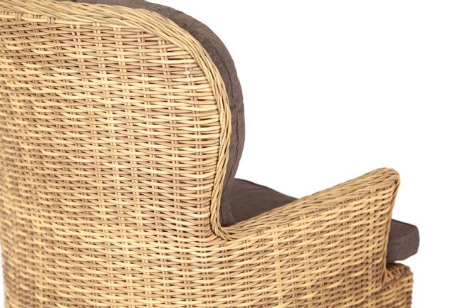 "Алиса" кресло плетеное, цвет соломенный