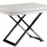 Стол-трансформер Левмар Cross G15/S79 белый глянец/ опоры нерж.сталь Стол-трансформер Левмар Cross G15/S79 белый глянец/ опоры нерж.сталь