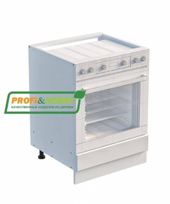 Тумба под духовку 600 х 560 х 720 сосна, бесцветный лак