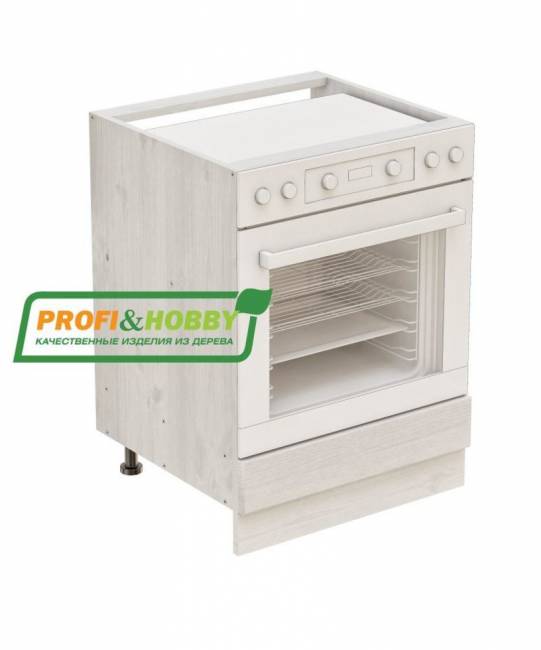 Тумба под духовку 600 х 560 х 720 сосна, бесцветный лак
