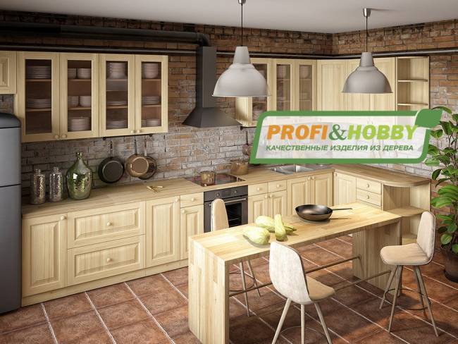 Тумба под духовку 600 х 560 х 720 сосна, бесцветный лак