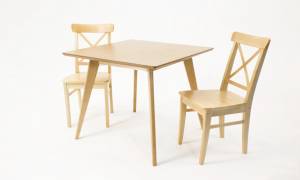 Стол Сканди М 100 натур со стульями Ингольф натур Стол Сканди М 100 натур со стульями Ингольф натур