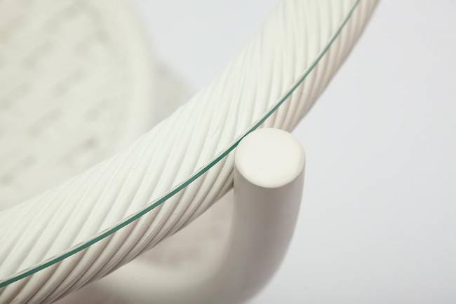 Столик кофейный Andrea ротанг, D60х50см, TCH White (белый) TCH White (белый) ротанг