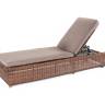 "Рим" шезлонг с подушкой, цвет коричневый