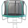 Батут 12FT 3,66м с защитной сеткой (внутрь) с лестницей, зелёный Батут 12FT 3,66м с защитной сеткой (внутрь) с лестницей, зелёный