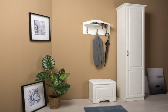 Пуф Ливерпуль 14.02 цвет ясень ваниль/белый/эко-кожа гранд белый