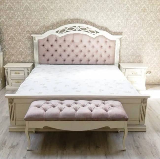 Банкетка XL Малон Белый