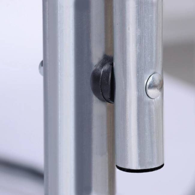 Батут "Atlas Sport", 312 см - 10ft BASIC (3 ноги) с внешней сеткой и лестницей BLUE