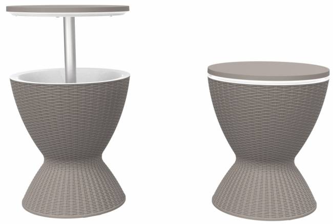 Стол пластиковый мини-бар Belle Cool Bar тортора Ø485х575/821 мм