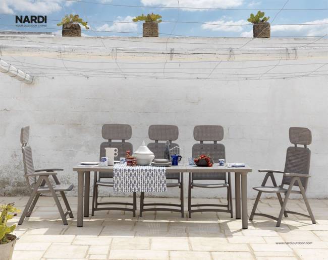 Стол пластиковый раздвижной Libeccio тортора 1600-2200х740х1000 мм Стол пластиковый раздвижной Libeccio тортора 1600-2200х740х1000 мм