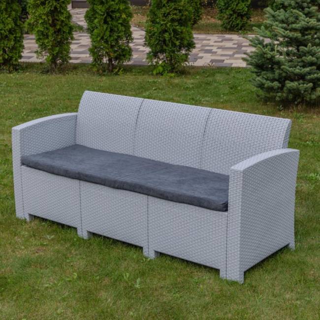 Трехместный диван LANA светло-серый Трехместный диван LANA светло-серый