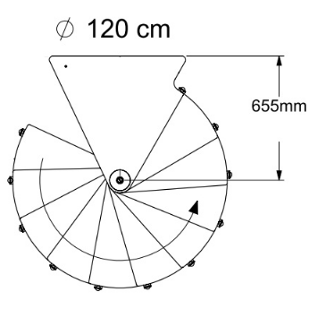 Винтовая лестница Montreal STYLE d120 Белый