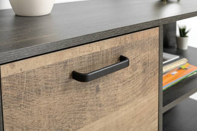 Два комода с ящиками и комод с дверкой и одним ящиком Трувор цвет дуб гранж песочный/интра Два комода с ящиками и комод с дверкой и одним ящиком Трувор цвет дуб гранж песочный/интра