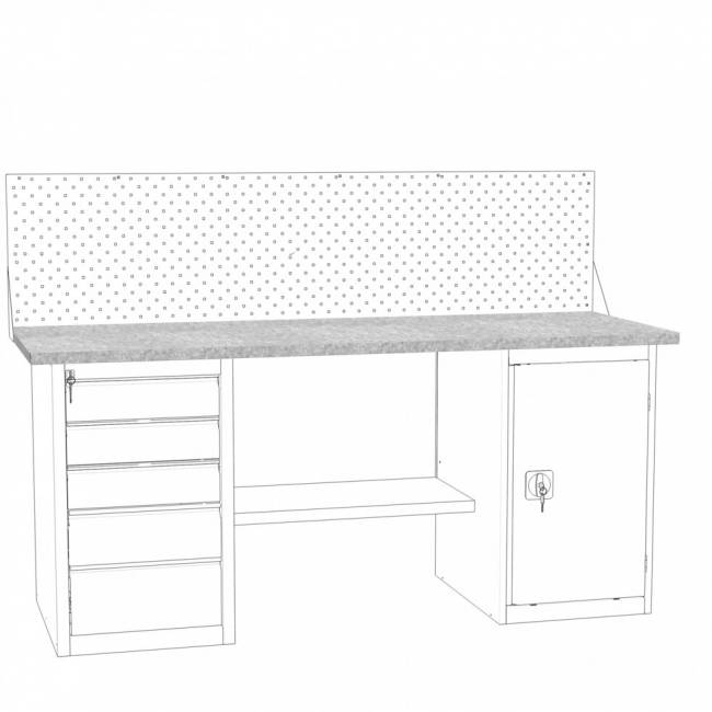 Настил оцинкованный в сборе Н-1.9