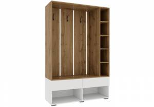 Прихожая Роут белый / дуб вотан