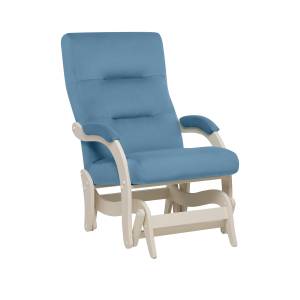 Кресло-маятник Leset Дэми Слоновая кость V47 синий