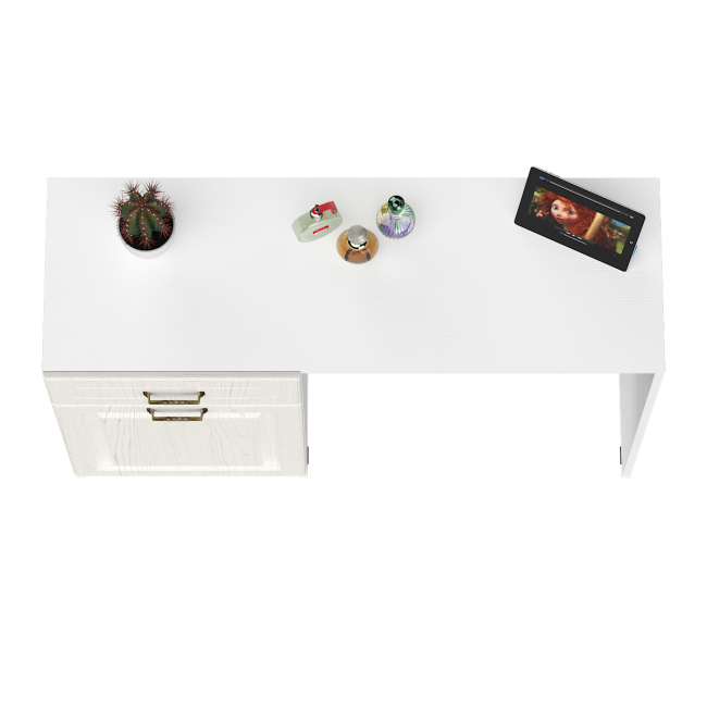 Стол туалетный 12.46 Ливерпуль цвет ясень ваниль/белый