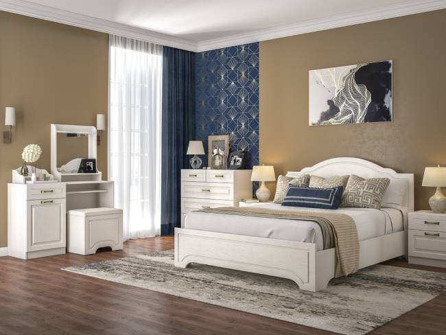 Стол туалетный 12.46 Ливерпуль цвет ясень ваниль/белый