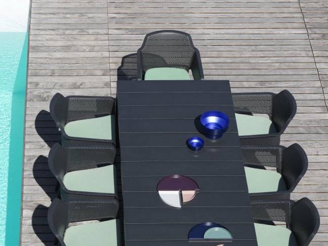 Стол пластиковый раздвижной Rio 140 Extensibile антрацит 1400-2100х850х760 мм Стол пластиковый раздвижной Rio 140 Extensibile антрацит 1400-2100х850х760 мм