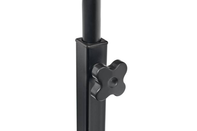 Стол многофункциональный на колесах, 60x40 см, «РОЛЛ», 2 ножки, регул.высота, мдф, металл, тёмн. дерево, черный Стол многофункциональный на колесах, 60x40 см, «РОЛЛ», 2 ножки, регул.высота, мдф, металл, тёмн. дерево, черный