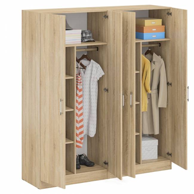 Два 2-х створчатых шкафа для одежды Стандарт цвет дуб сонома