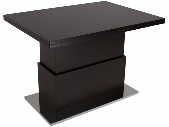 Стол-трансформер Левмар Slide D23/S79 венге/ опоры нерж.сталь Стол-трансформер Левмар Slide D23/S79 венге/ опоры нерж.сталь