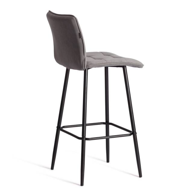 Барный стул Bari/Бари велюр, серый, 29, 45х56х110 см серый велюр Барный стул Bari/Бари велюр, серый, 29, 45х56х110 см серый велюр